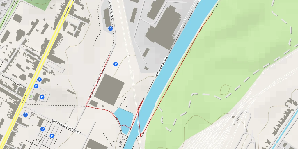 Map of the trail for Chemin du Halage - Chemin du Halage