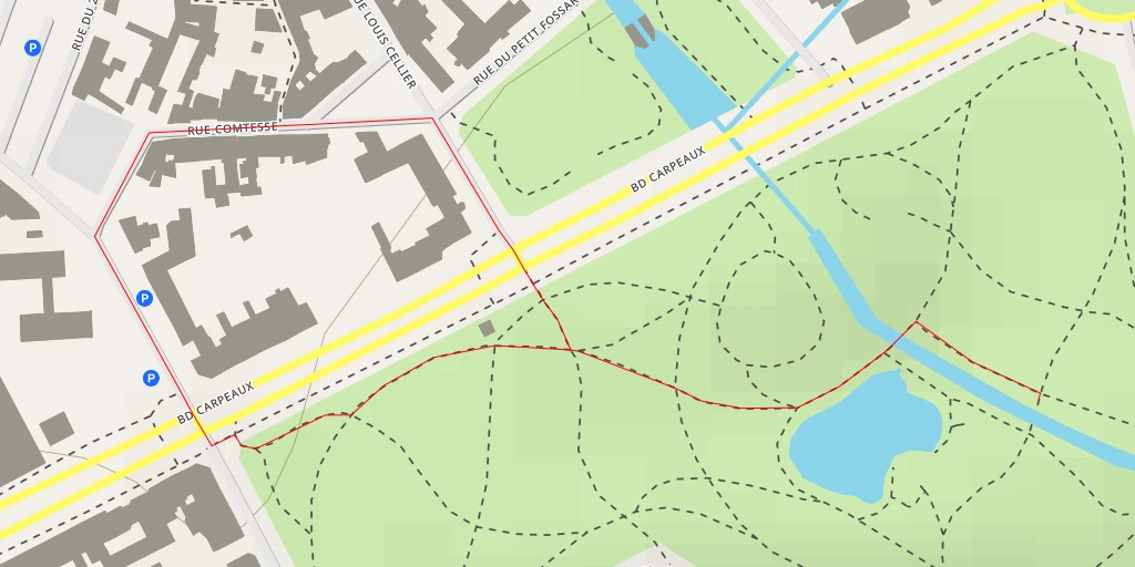 Map of the trail for L'orphelin - Rue Claudin Lejeune