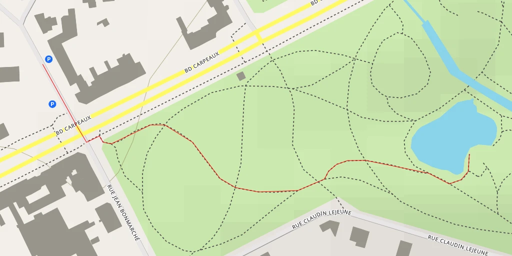 Map of the trail for L'orphelin - Rue Claudin Lejeune