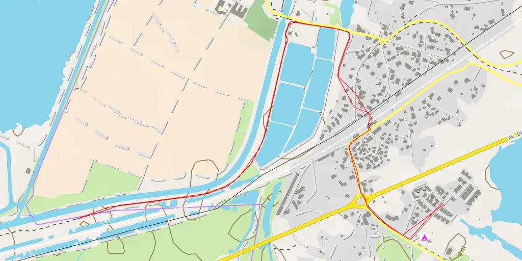 Carte de l'itinéraire :  Voie Verte Canal du Midi - Voie Verte Canal du Midi