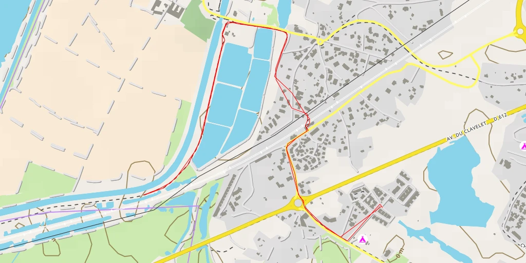 Carte de l'itinéraire :  Voie Verte Canal du Midi - Voie Verte Canal du Midi