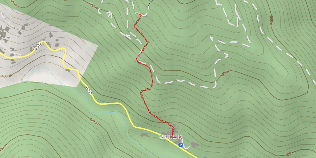 Carte de l'itinéraire :  Chemin du Mas Figuier - Chemin du Mas Figuier