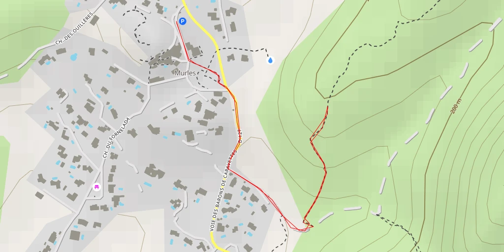 Map of the trail for AI - Vers Murles