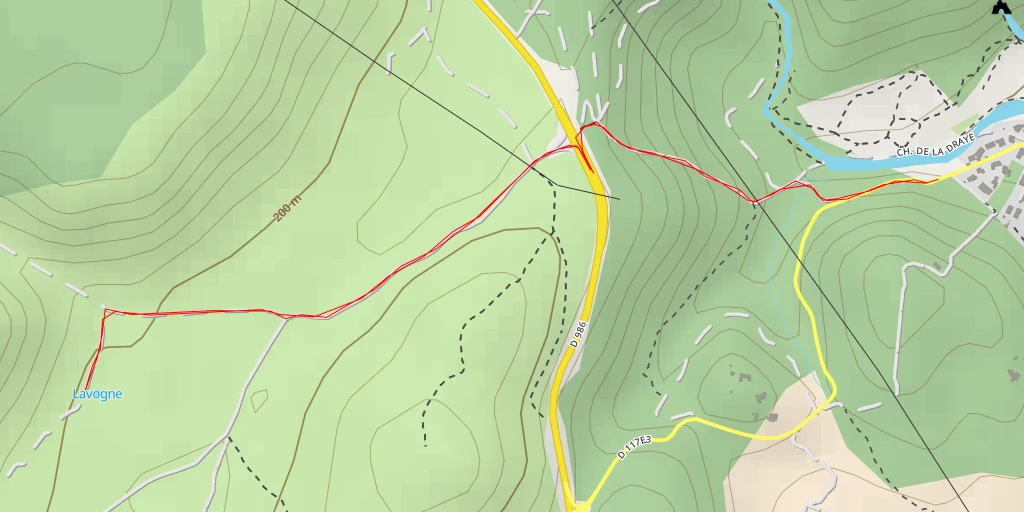 Carte de l'itinéraire :  Lavogne