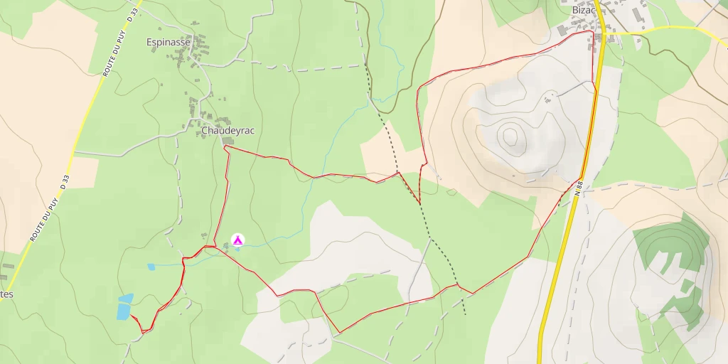 Map of the trail for Route de Masfrayt - Route de Masfrayt