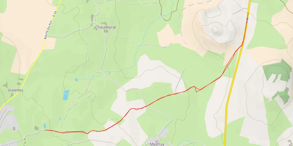 Map of the trail for Route de Masfrayt - Route de Masfrayt