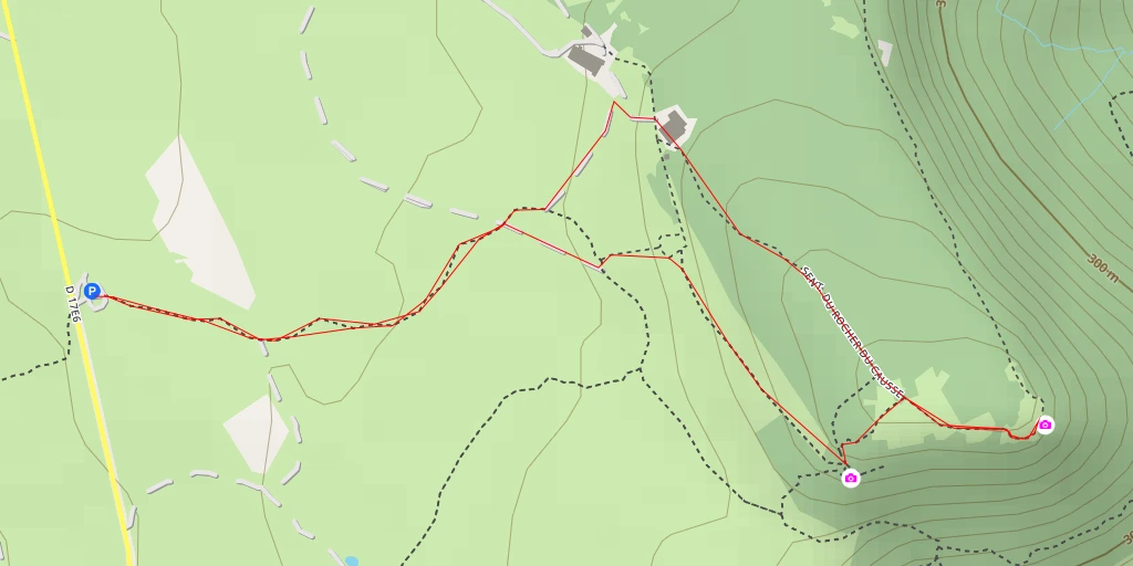 Map of the trail for Rocher du Causse