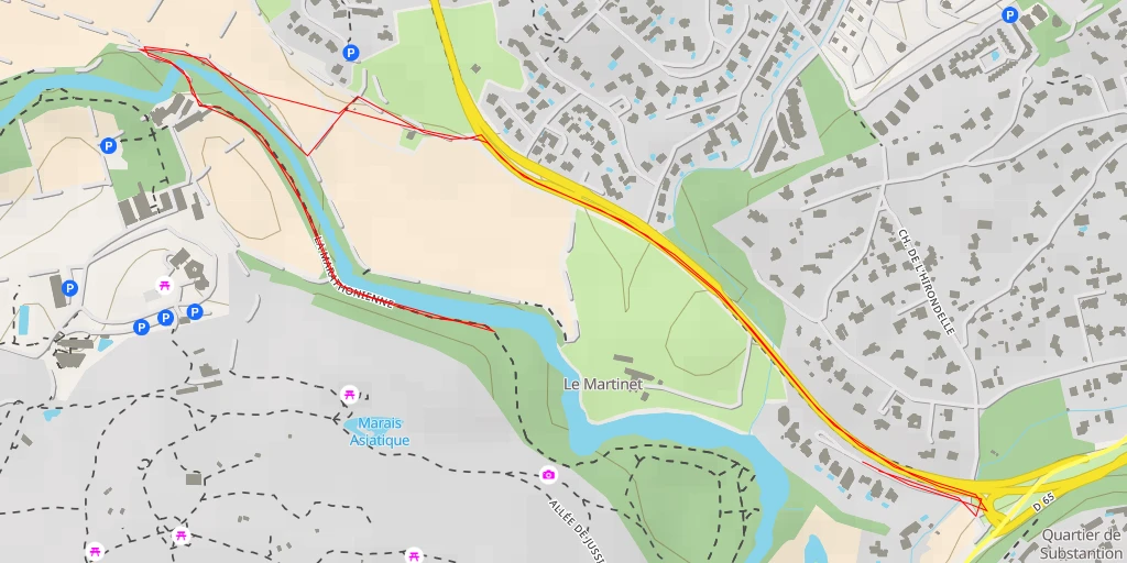 Carte de l'itinéraire :  La Marathonienne - La Marathonienne - Montpellier