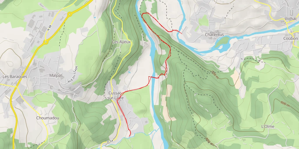 Map of the trail for Chemin du Bief - Chemin du Bief