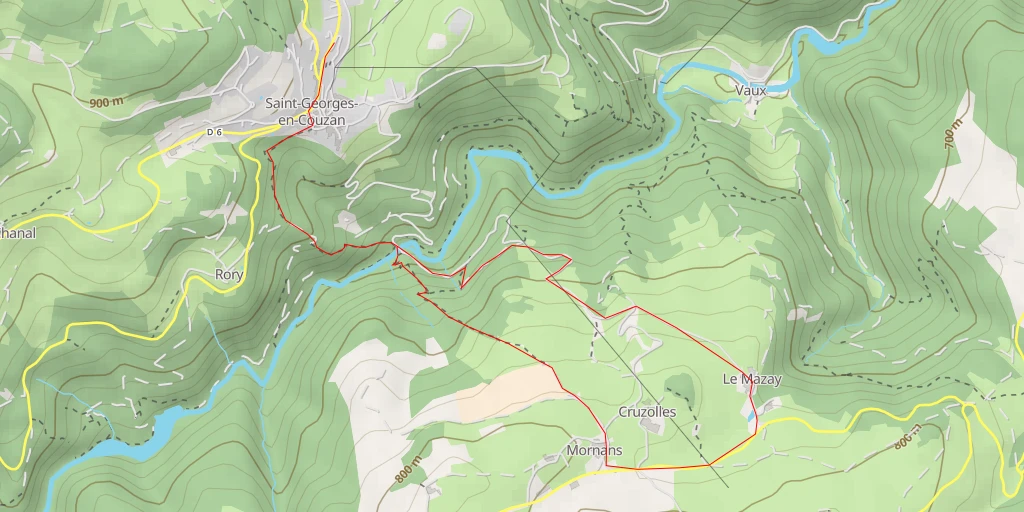 Map of the trail for Route du Pont du Diable - Route du Pont du Diable