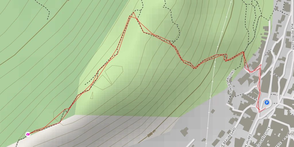 Carte de l'itinéraire :  Chemin de Fraisal