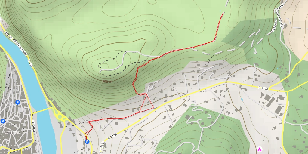 Carte de l'itinéraire :  La Pastourelle - Chemin du Bois