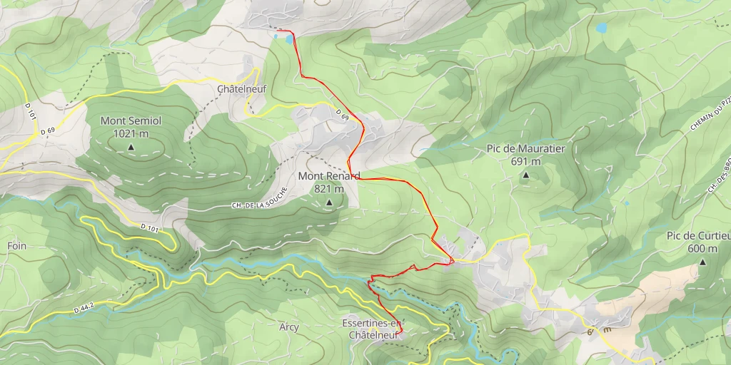 Map of the trail for 