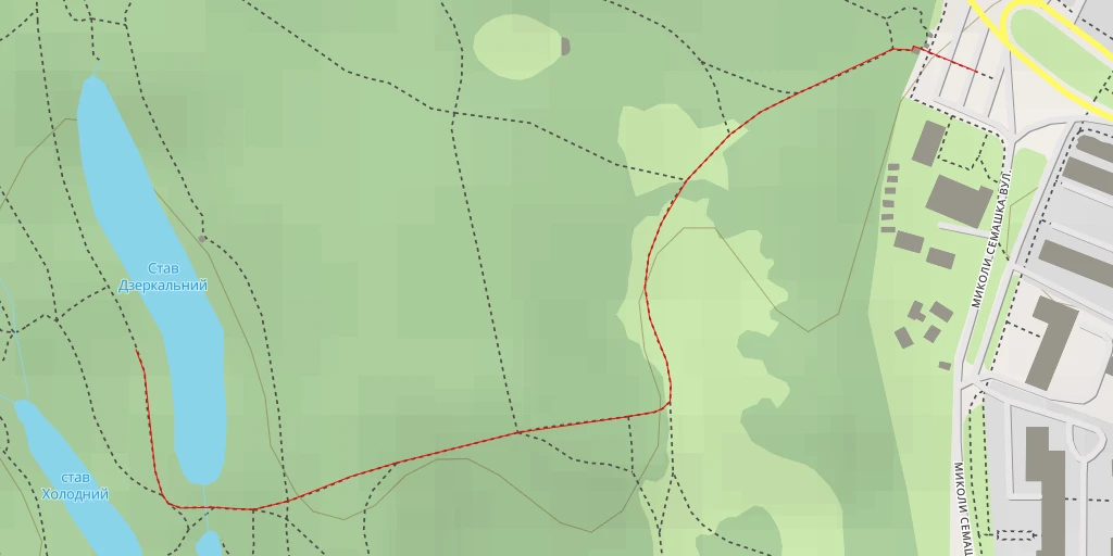 Map of the trail for Став Дзеркальний