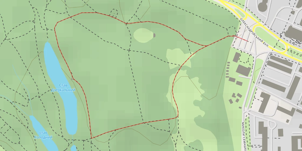 Map of the trail for Альтанка з видом