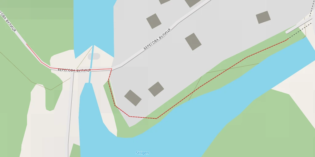 Map of the trail for Стрижень