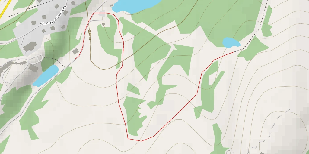 Map of the trail for Первомайский округ