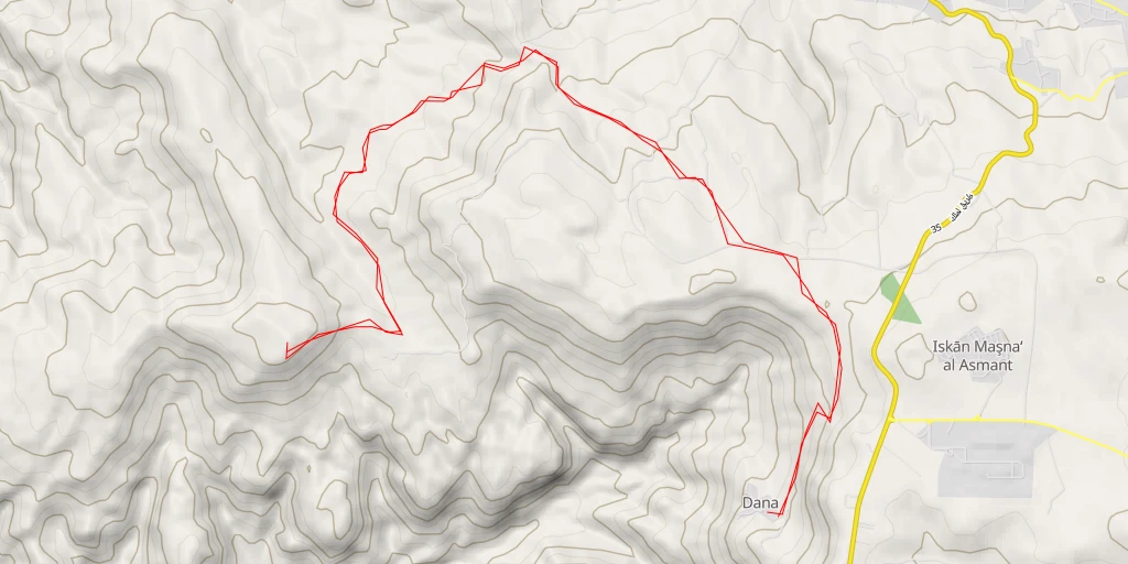 Carte de l'itinéraire :  Er Rummāna