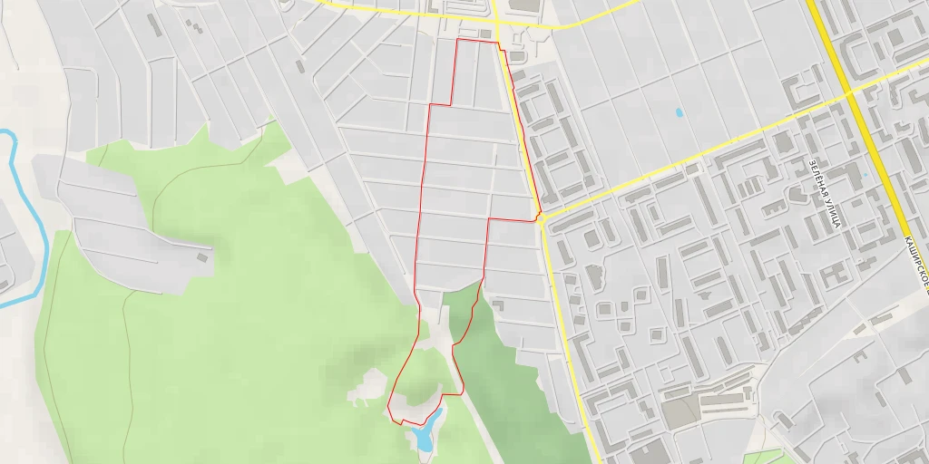 Map of the trail for улица Опушка - Домодедово