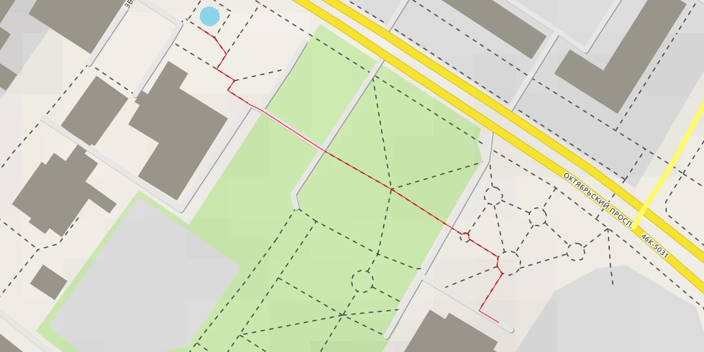 Map of the trail for Октябрьский проспект (дублёр) - Люберцы