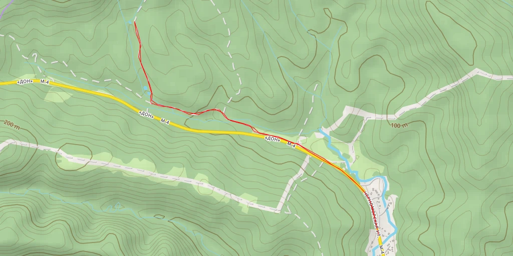 Carte de l'itinéraire :  «Дон» - «Дон»