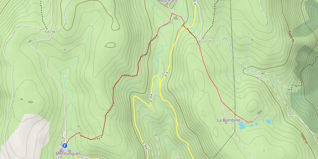 Map of the trail for Chemin du Plat - Chemin du Plat