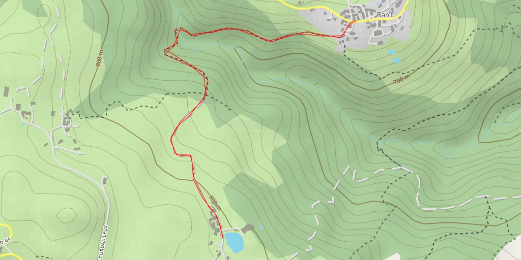 Map of the trail for Route du Pleynet - Route du Pleynet