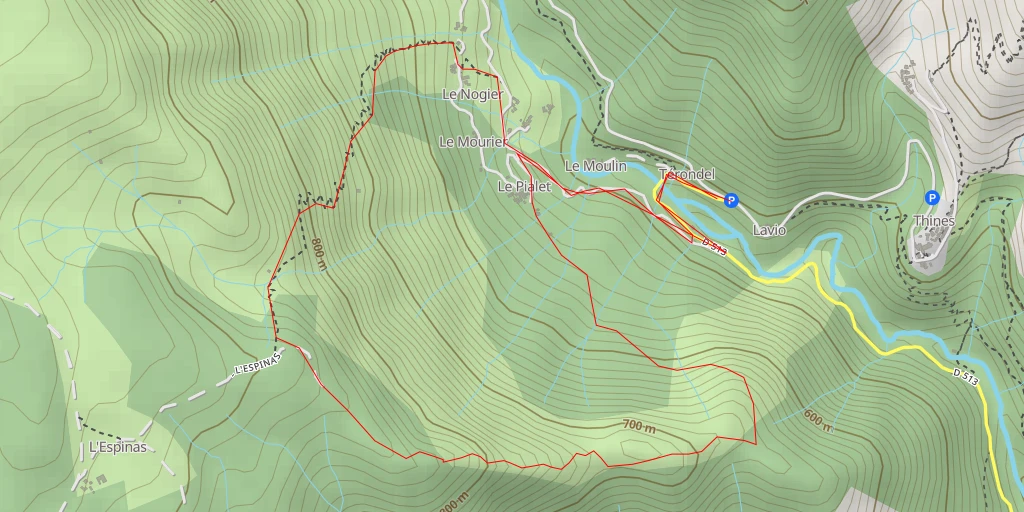 Map of the trail for P1