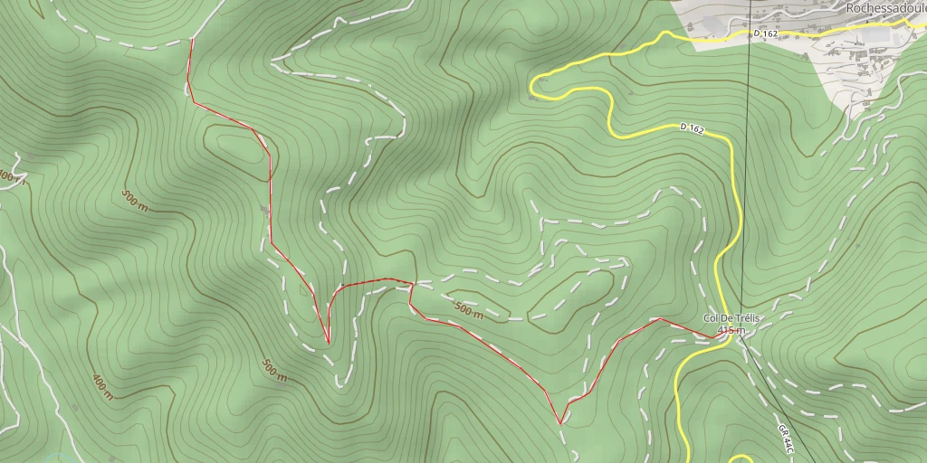 Map of the trail for Les Cognasses