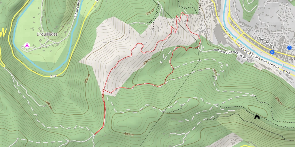 Map of the trail for Col de Malpertus