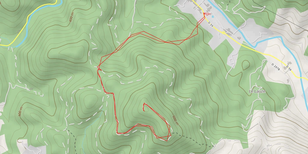 Map of the trail for Table d'Orientation