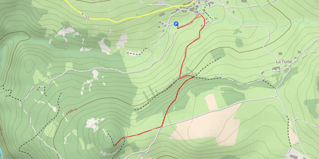 Map of the trail for Route des Barthes