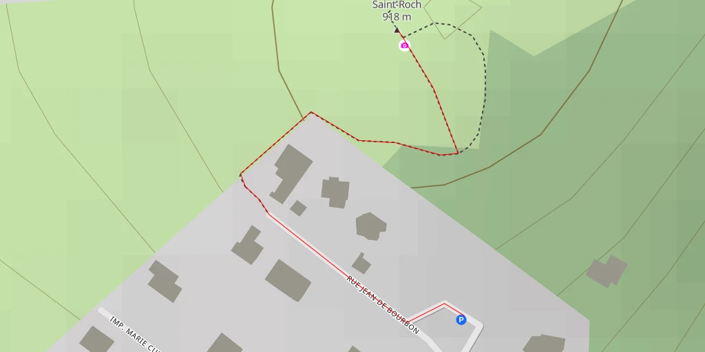 Map of the trail for Saint-Roch