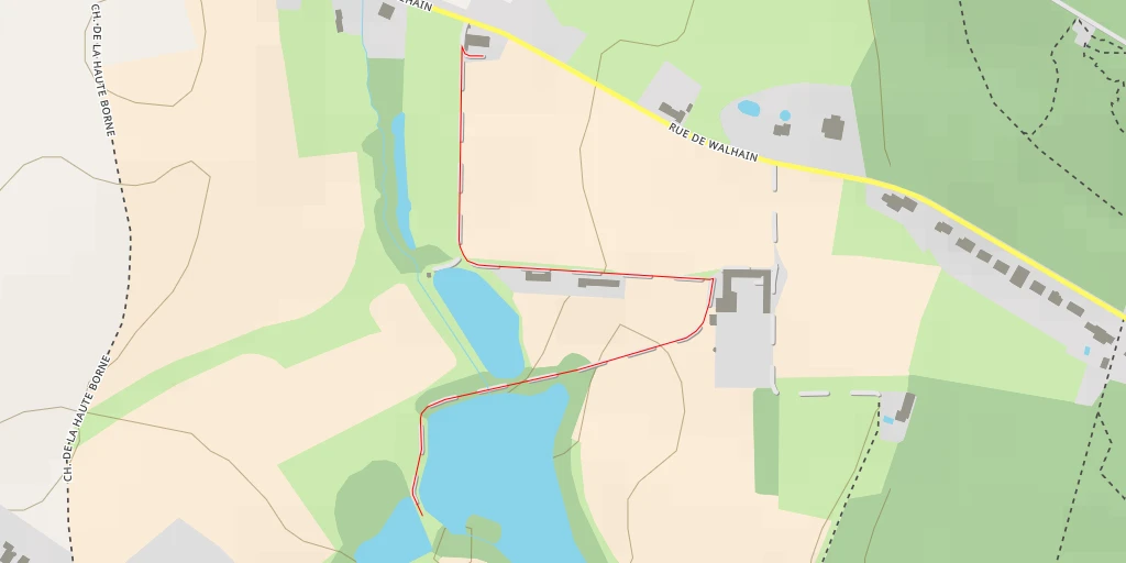 Map of the trail for Rue de Walhain