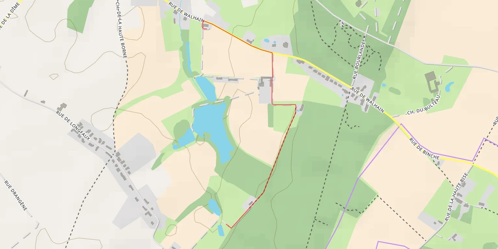 Map of the trail for Rue du Fond de l'Ange - Rue du Fond de l'Ange