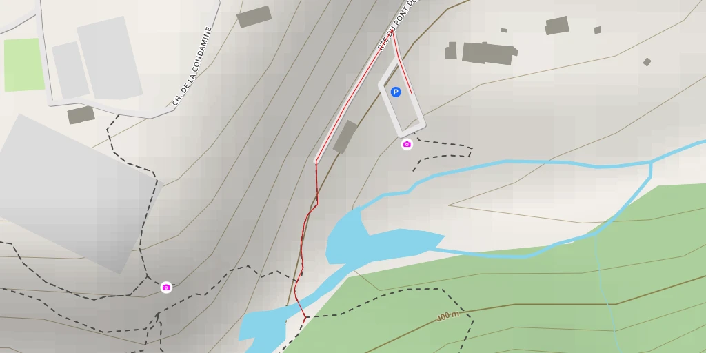 Map of the trail for Pont du Diable - Pont du Diable