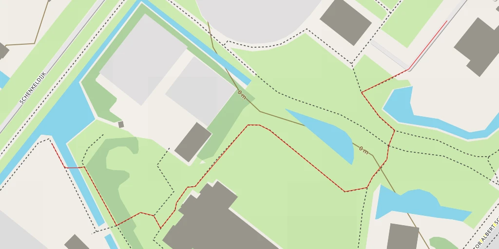 Map of the trail for MHV Evergreen - Schenkeldijk