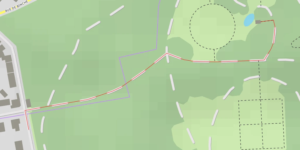 Map of the trail for Mausolée de la famille Warocqué - Chaussée de Mariemont