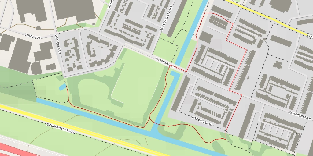 Map of the trail for Oranjelaan