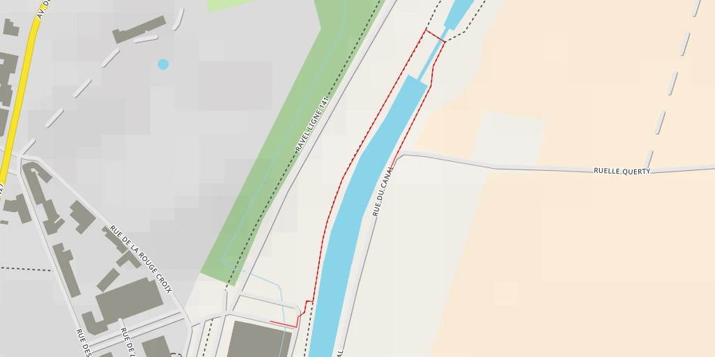 Map of the trail for Rue du Canal - Rue du Canal