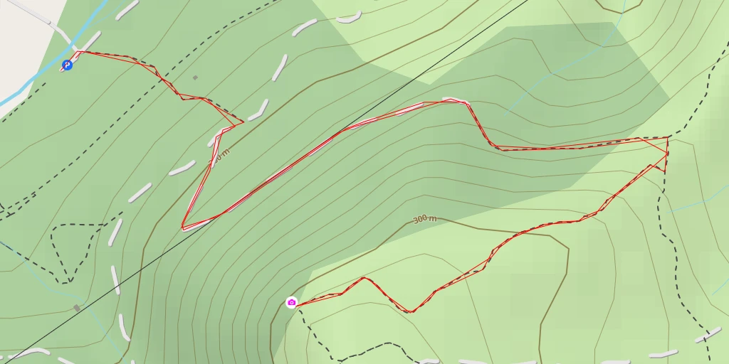 Map of the trail for Les Blaches Hautes - Uzer