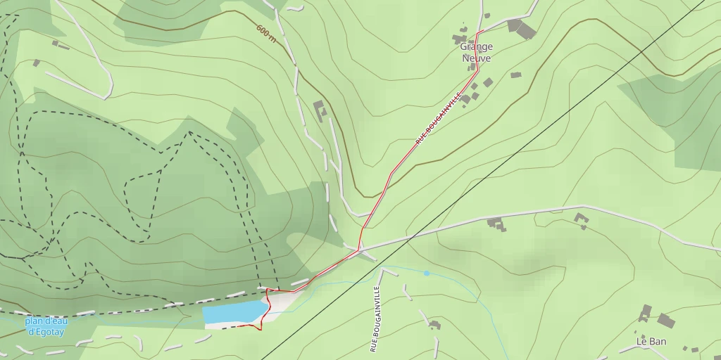 Map of the trail for Sentier botanique (Sentier de découverte) - Sentier botanique (Sentier de découverte)