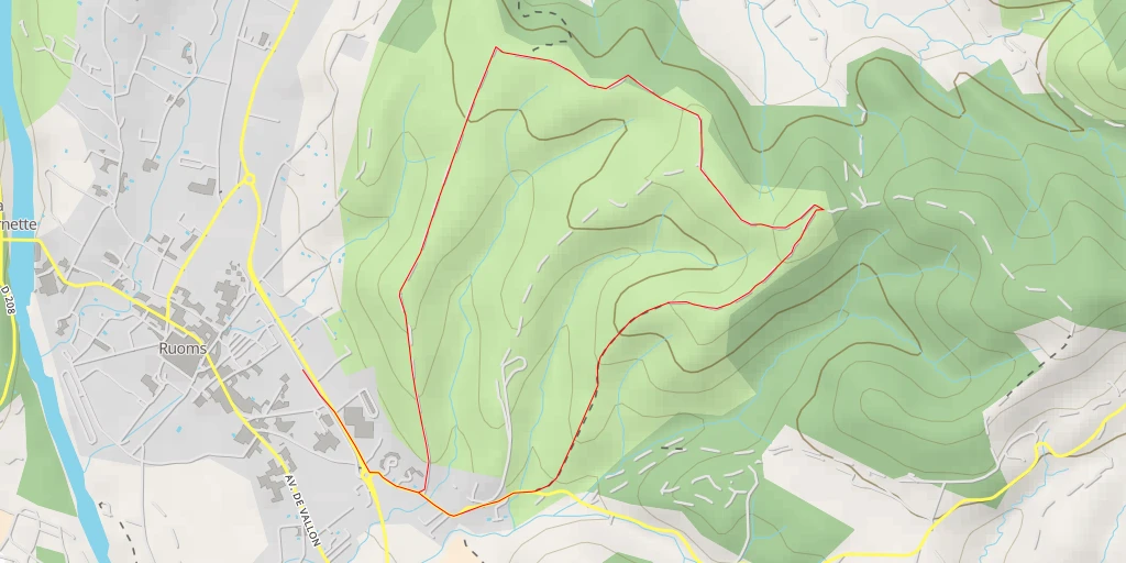 Map of the trail for Trappe Loup - Lagorce