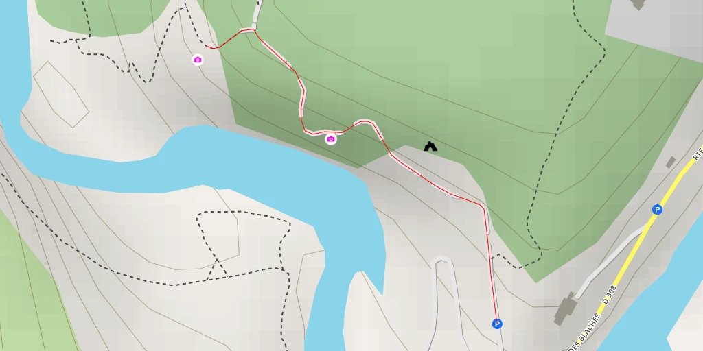 Map of the trail for Cirque de Gens - Chauzon