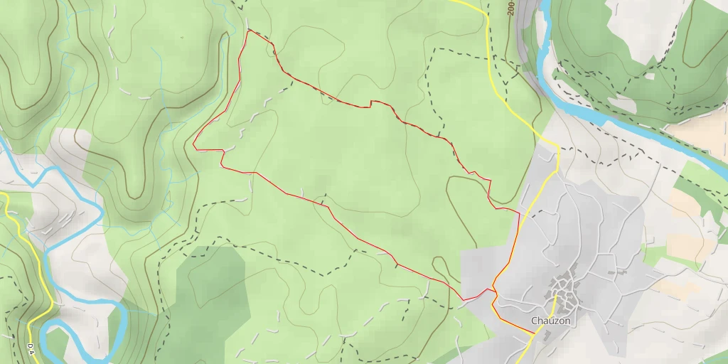Map of the trail for Ruisseau de Gournier