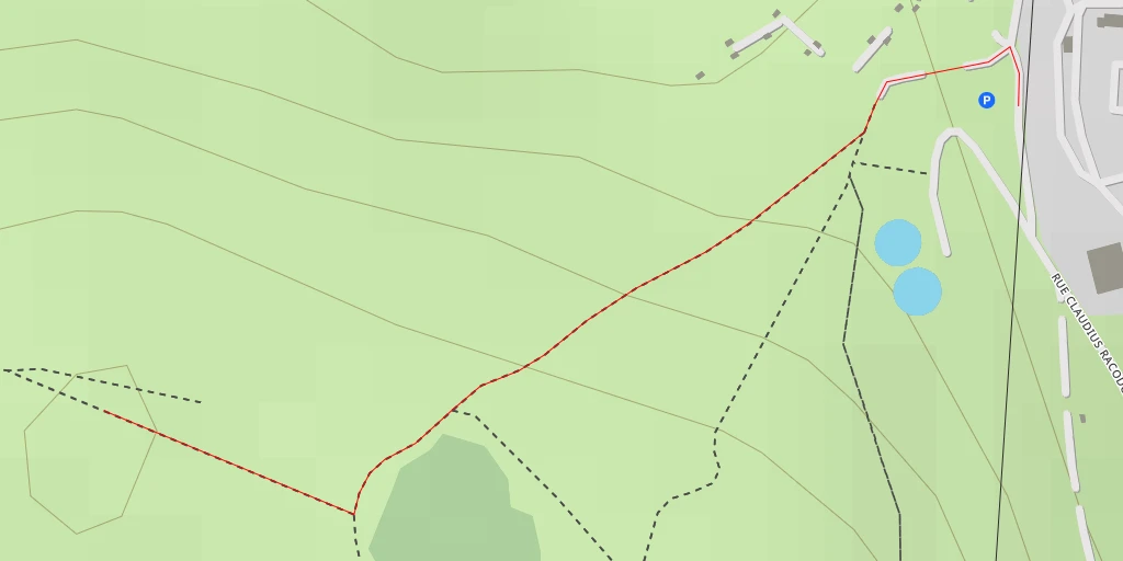 Map of the trail for Mont Salson