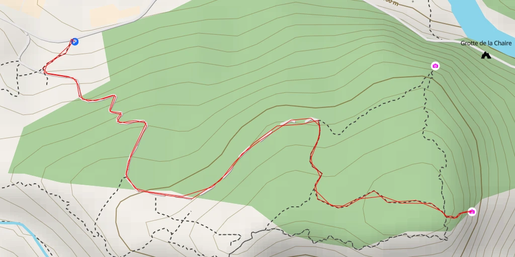 Carte de l'itinéraire :  Tour du Bois des Égaux - Salavas