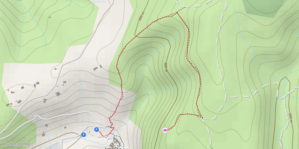 Map of the trail for Les Baux - Rochecolombe