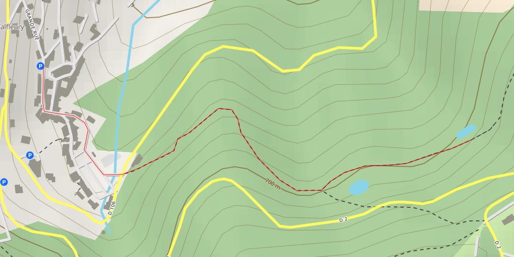 Map of the trail for M 2 - M 2