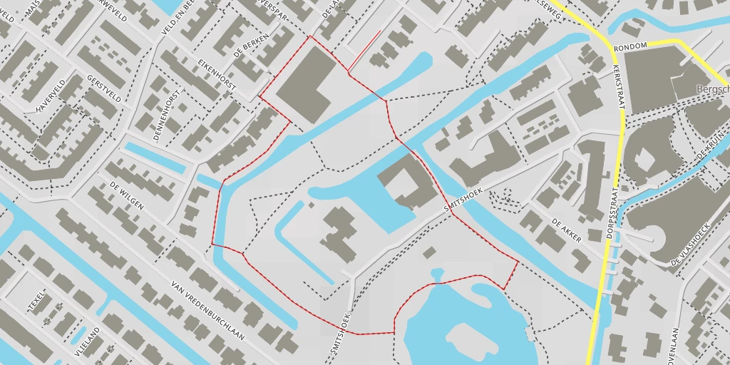 Map of the trail for Speeleiland - Van Vredenburchlaan